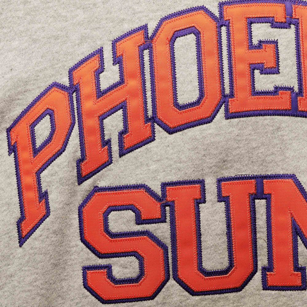 Men's Mitchell & Ness Steve Nash Heathered Gray Phoenix Suns Big Tall Name Number Pullover Hoodie