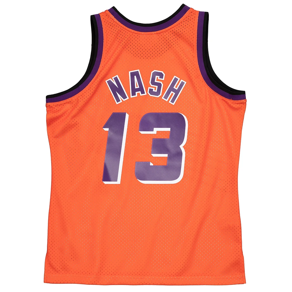 Men's Mitchell & Ness Steve Nash Orange Phoenix Suns 1996-97 Hardwood Classics Reload 2.0 Swingman Jersey