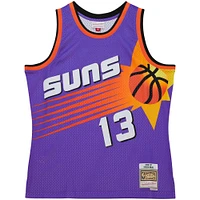 Men's Mitchell & Ness Steve Nash Purple Phoenix Suns Hardwood Classics 1996/97 Tropical Swingman Jersey