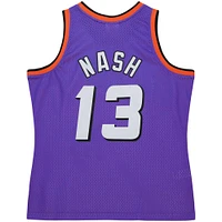 Men's Mitchell & Ness Steve Nash Purple Phoenix Suns Hardwood Classics 1996/97 Tropical Swingman Jersey