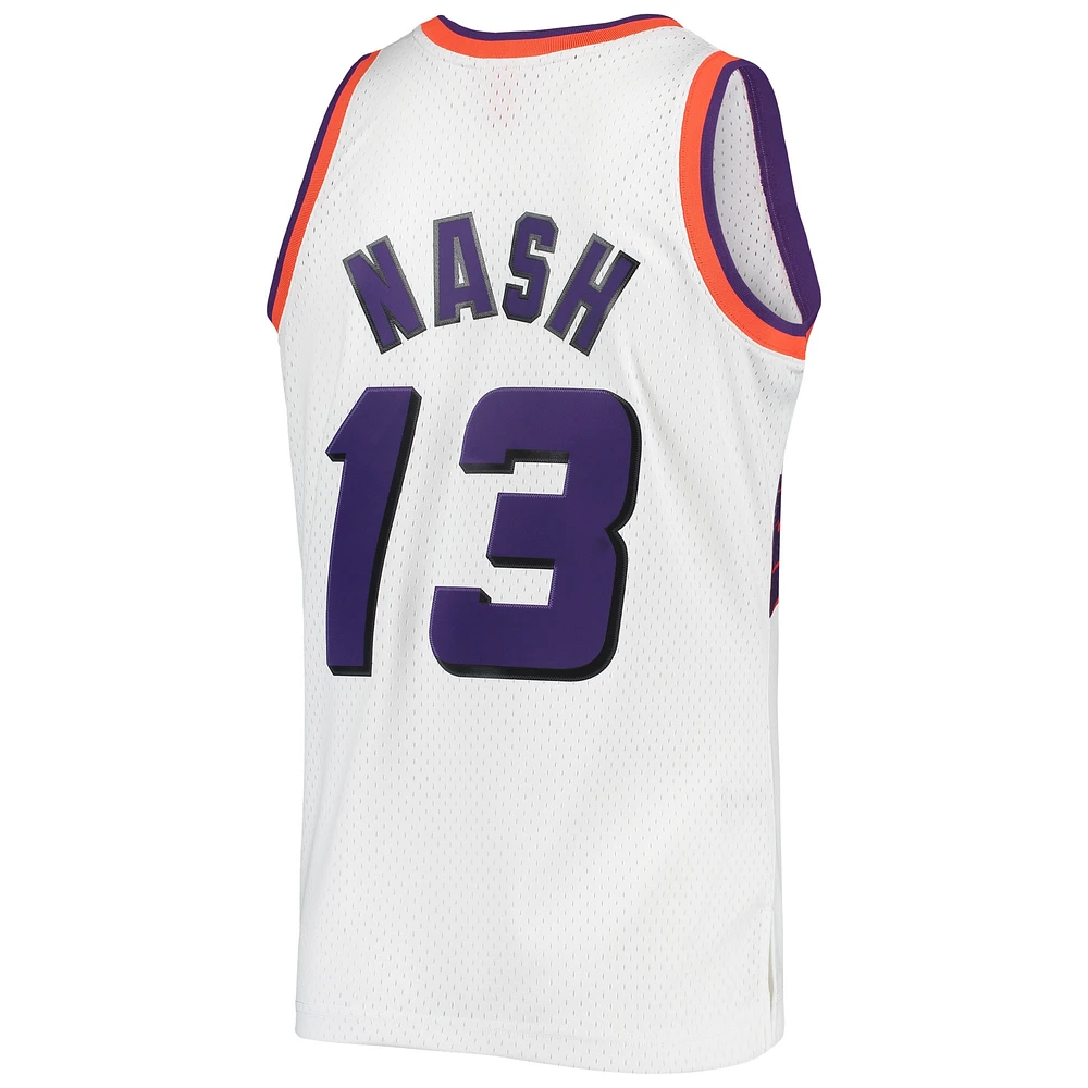 Men's Mitchell & Ness Steve Nash White Phoenix Suns 2001/02 Hardwood Classics Swingman Jersey