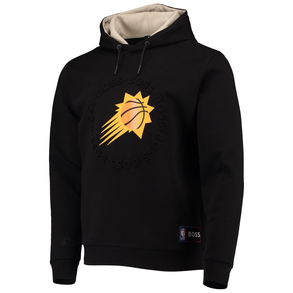 Men's NBA x Hugo Boss Black Phoenix Suns Bounce Logo Tri-Blend Pullover Hoodie