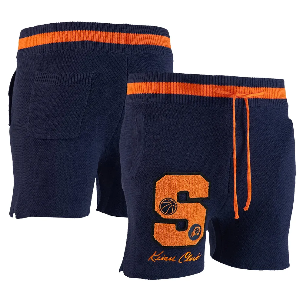 Short en tricot sans identification de l'appelant NBA x Keizer Clark pour homme bleu marine/orange Phoenix Suns