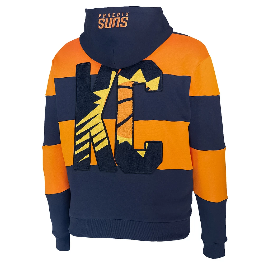 Men's NBA x Keiser Clark Navy/Orange Phoenix Suns No Caller ID Pullover Hoodie