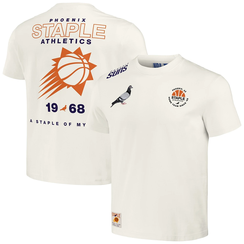 T-shirt NBA x Staple Cream Phoenix Suns Home Team pour hommes