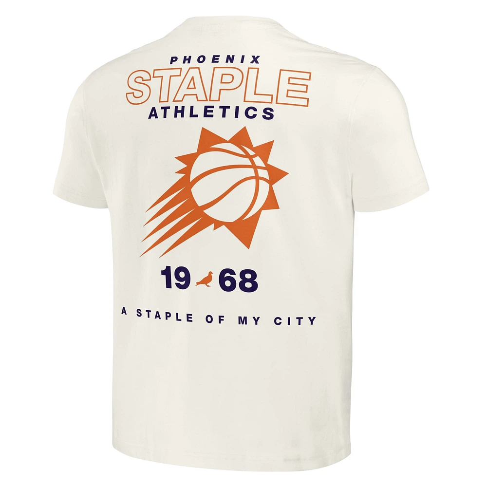 T-shirt NBA x Staple Cream Phoenix Suns Home Team pour hommes