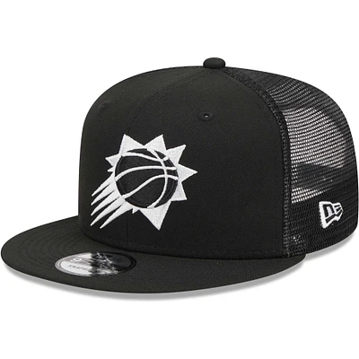 Men's New Era Black Phoenix Suns 9FIFTY Snapback Trucker Hat