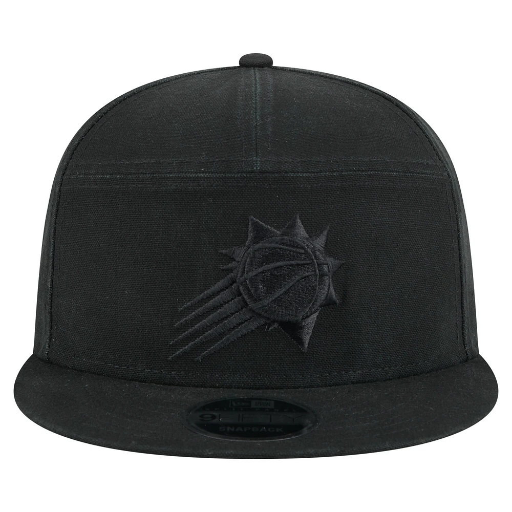 Casquette snapback 9FIFTY Adventure noire en toile pour homme New Era Phoenix Suns
