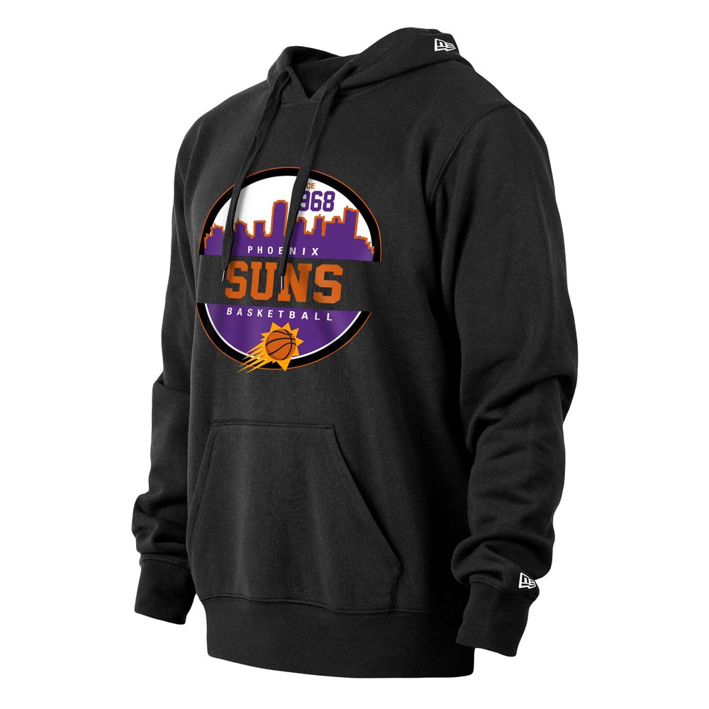 Men's New Era Black Phoenix Suns Localized Pullover Hoodie