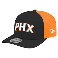 Men's New Era  Black Phoenix Suns Statement Edition Jersey Hook 9SEVENTY Stretch-Snap Hat