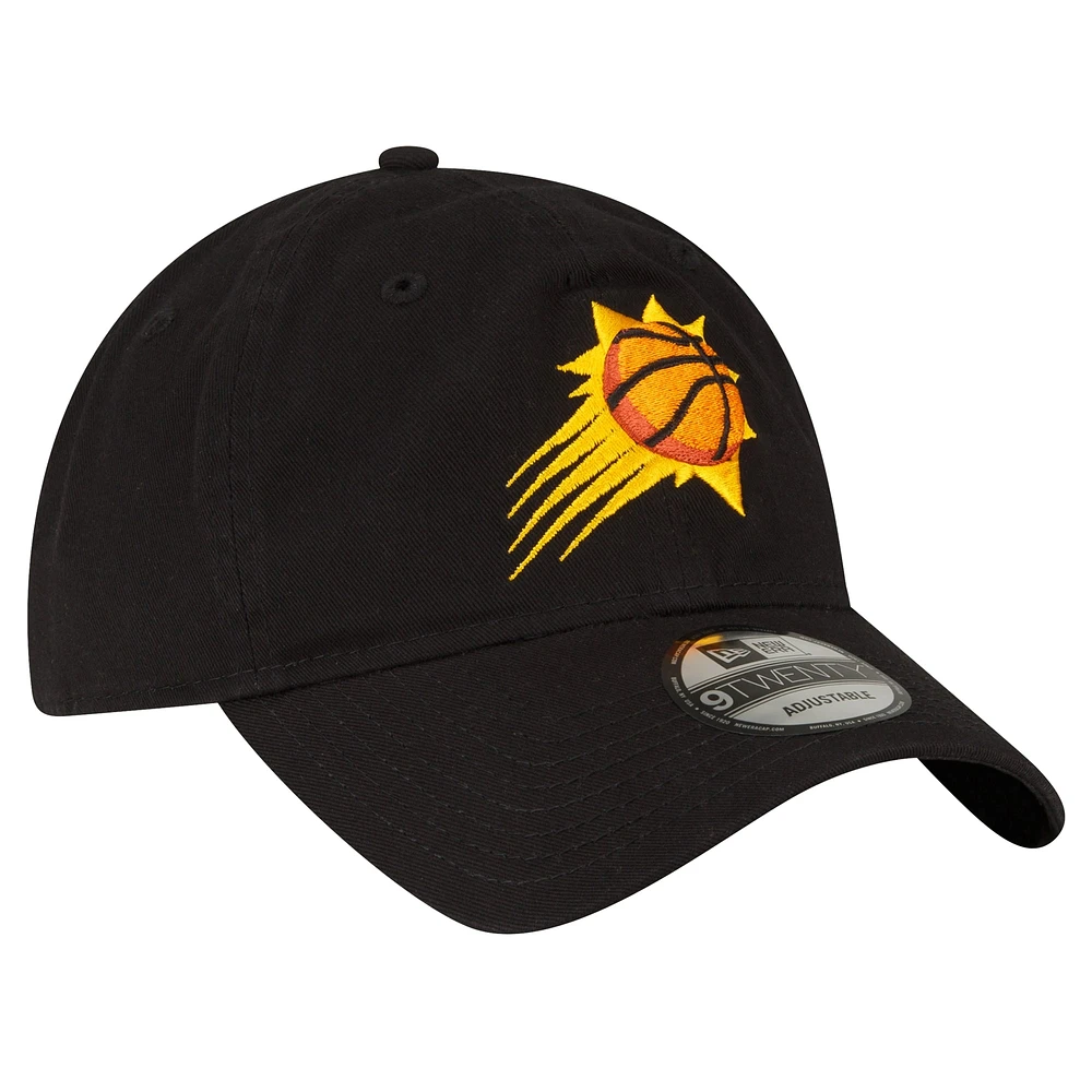 Men's New Era Black Phoenix Suns Team 2.0 9TWENTY Adjustable Hat