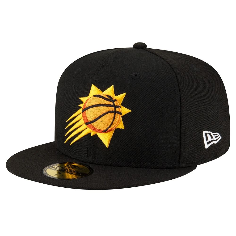 Men's New Era Black Phoenix Suns Team 59FIFTY Fitted Hat