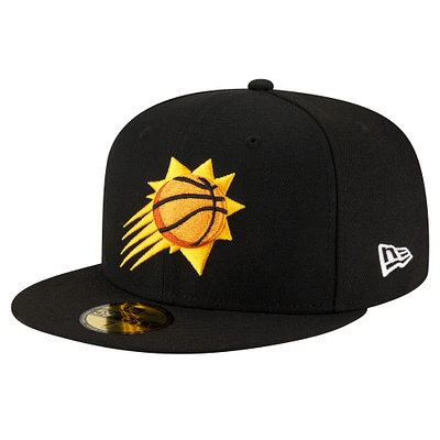 Casquette ajustée 59FIFTY de l'équipe Phoenix Suns New Era noire pour homme