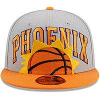 Men's New Era Gray/Orange Phoenix Suns Tip-Off Two-Tone 59FIFTY Fitted Hat