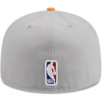 Men's New Era Gray/Orange Phoenix Suns Tip-Off Two-Tone 59FIFTY Fitted Hat