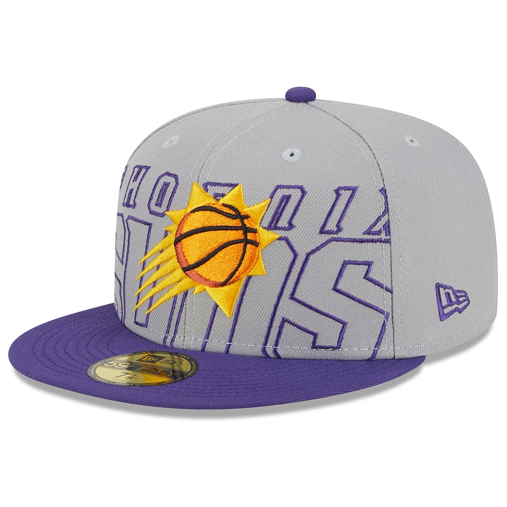 Men's New Era  Gray/Purple Phoenix Suns 2023 NBA Draft Two-Tone 59FIFTY Fitted Hat