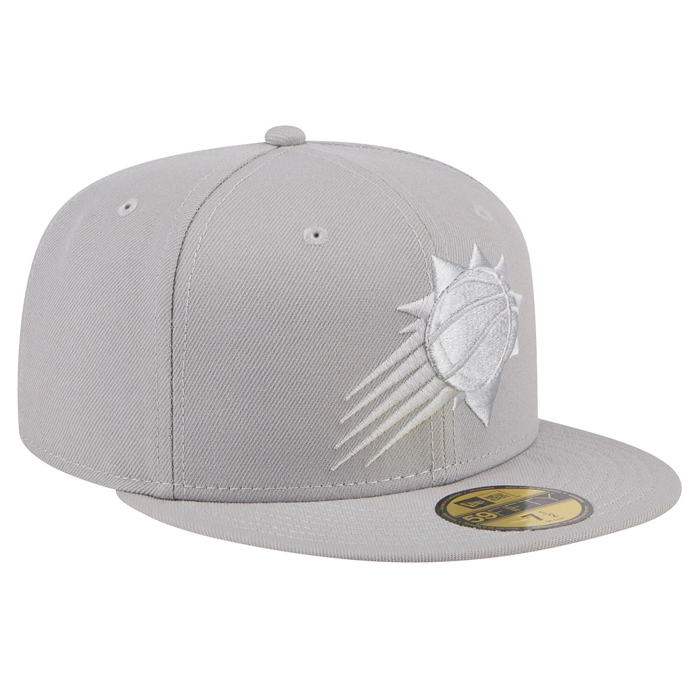 Casquette ajustée 59FIFTY Phoenix Suns de New Era pour homme, gris