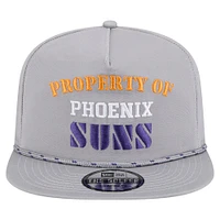 Men's New Era Gray Phoenix Suns Throwback Property Of Golfer Snapback Hat