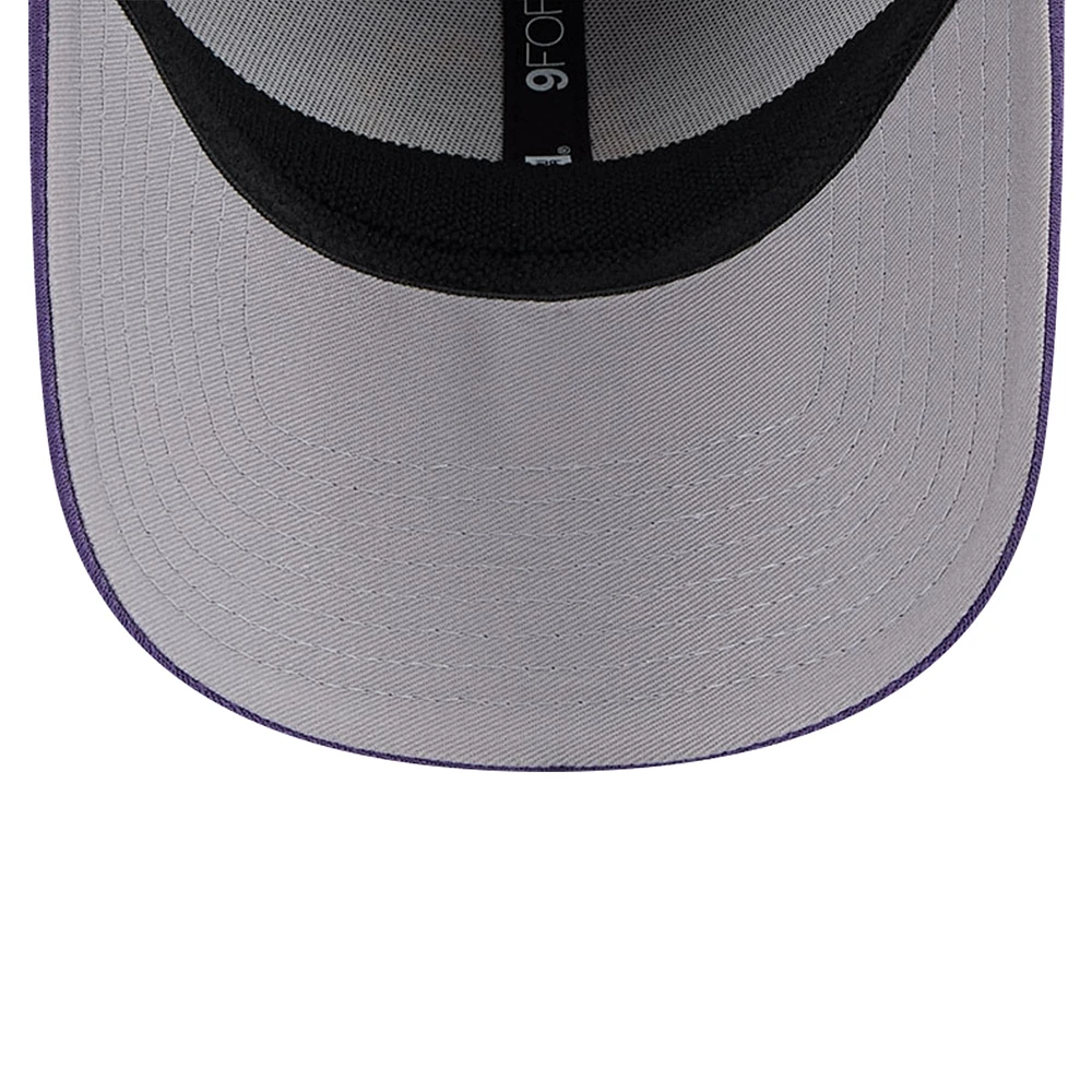 Men's New Era Heather Gray/Purple Phoenix Suns Active Digi-Tech Two-Tone 9FORTY Adjustable Hat