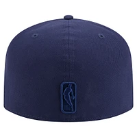 Men's New Era  Navy Phoenix Suns Colorpack A-Frame Pinch Front 59FIFTY Fitted Hat