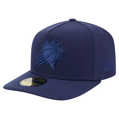 Men's New Era  Navy Phoenix Suns Colorpack A-Frame Pinch Front 59FIFTY Fitted Hat