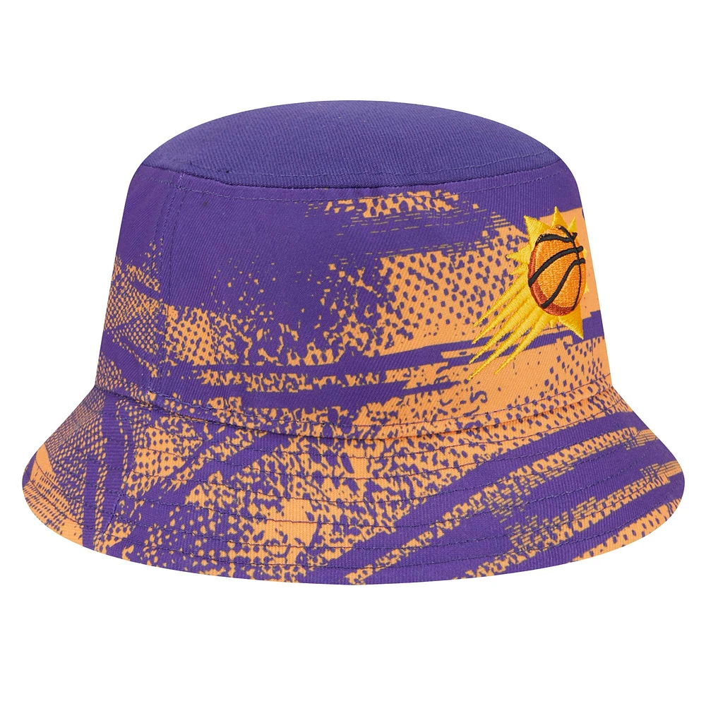 Chapeau bob Tip-Off violet/orange Phoenix Suns New Era pour homme