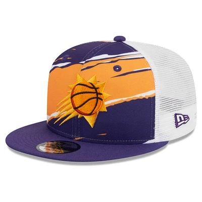 Men's New Era Purple/White Phoenix Suns Tear Trucker 9FIFTY Adjustable Hat