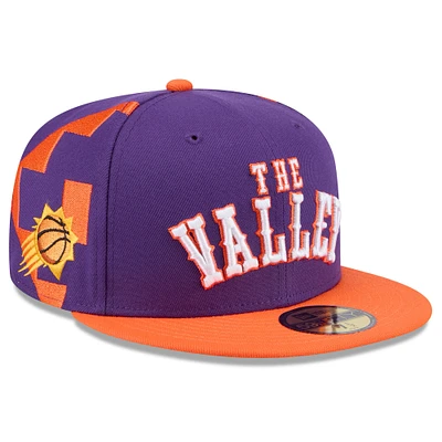 Casquette ajustée 59FIFTY Phoenix Suns 2024/25 City Edition pour homme New Era Purple