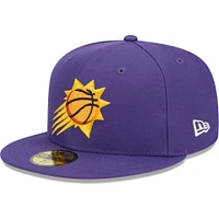 Men's New Era  Purple Phoenix Suns Camo Undervisor Laurels 59FIFTY Fitted Hat