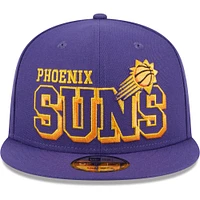 Casquette Snapback 9FIFTY Gameday violette des Phoenix Suns New Era pour hommes