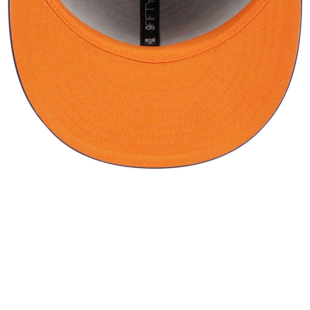 Casquette Snapback 9FIFTY Gameday violette des Phoenix Suns New Era pour hommes