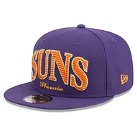 Casquette Snapback 9FIFTY Golden Tall Text New Era Phoenix Suns violette pour homme