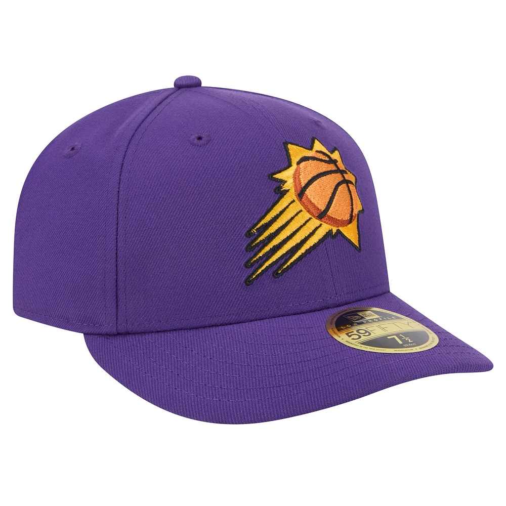 Casquette ajustée 59FIFTY Low Profile Core violette des Phoenix Suns pour hommes New Era