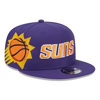 Casquette Snapback 9FIFTY avec logo latéral des Phoenix Suns violets New Era pour hommes