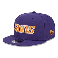 Casquette Snapback 9FIFTY avec logo latéral des Phoenix Suns violets New Era pour hommes