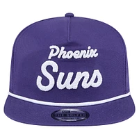 Men's New Era Purple Phoenix Suns Team Text Golfer Snapback Hat