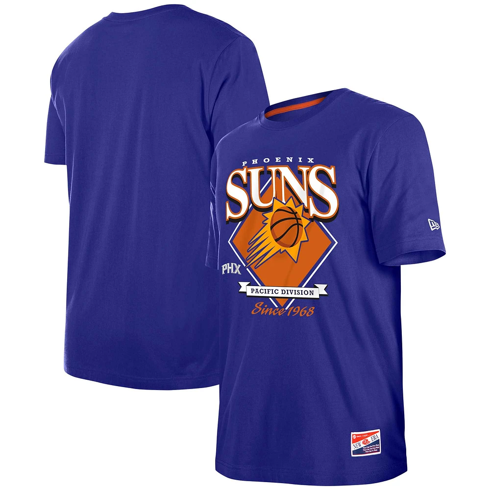 T-shirt violet Phoenix Suns Throwback New Era pour hommes