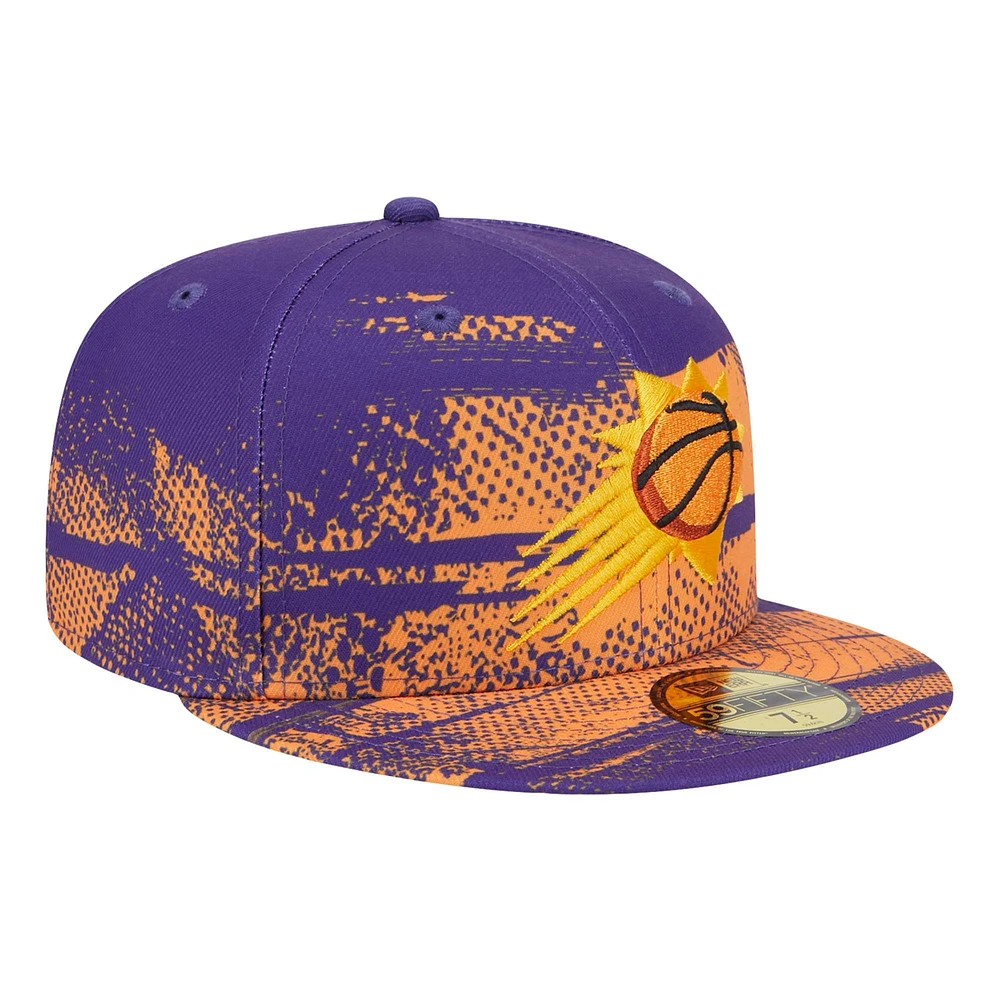 Casquette ajustée 59FIFTY Tip-Off violette des Phoenix Suns de New Era pour homme