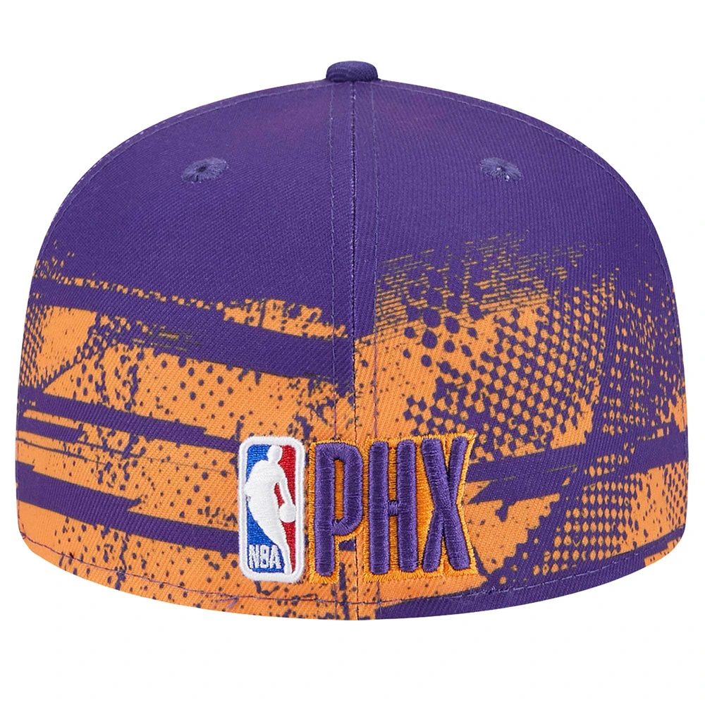 Casquette ajustée 59FIFTY Tip-Off violette des Phoenix Suns de New Era pour homme