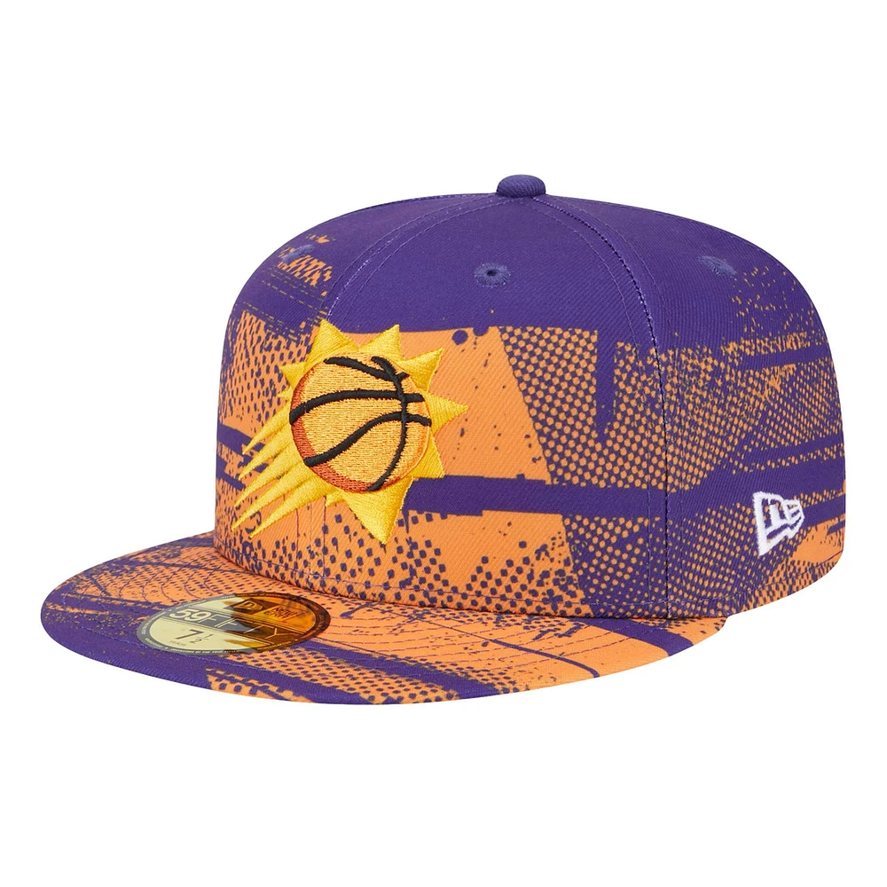 Casquette ajustée 59FIFTY Tip-Off violette des Phoenix Suns de New Era pour homme