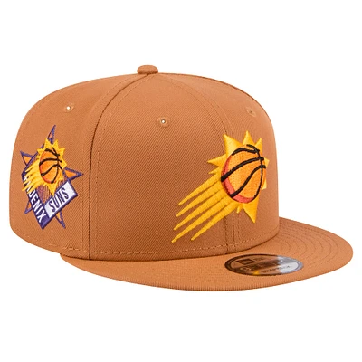 Men's New Era Tan Phoenix Suns Color Pack 9FIFTY Snapback Hat