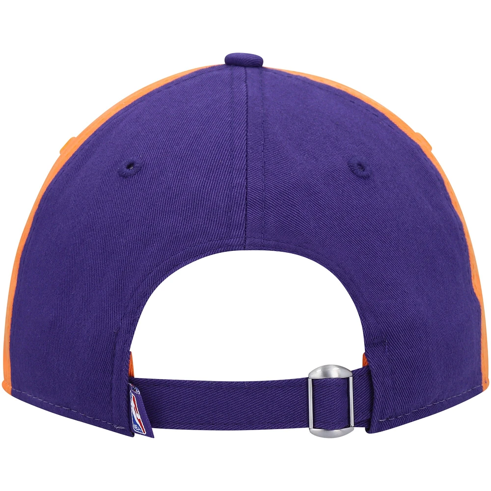 Casquette réglable New Era Phoenix Suns Back Half 9TWENTY pour homme, blanc/violet