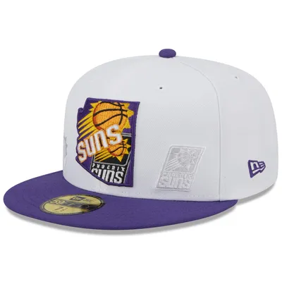 Lids Phoenix Suns New Era Back Half 9FIFTY Fitted Hat - White