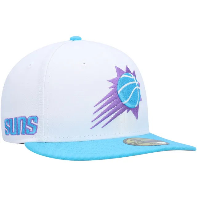 Lids Golden State Warriors New Era Vice Blue Side Patch 59FIFTY Fitted Hat  - White