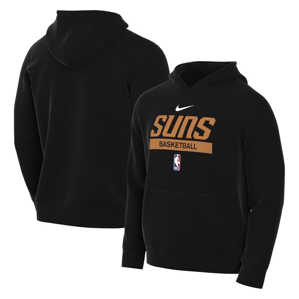 Men's Nike Black Phoenix Suns 2022/23 Spotlight On-Court Practice Performance Pullover Hoodie