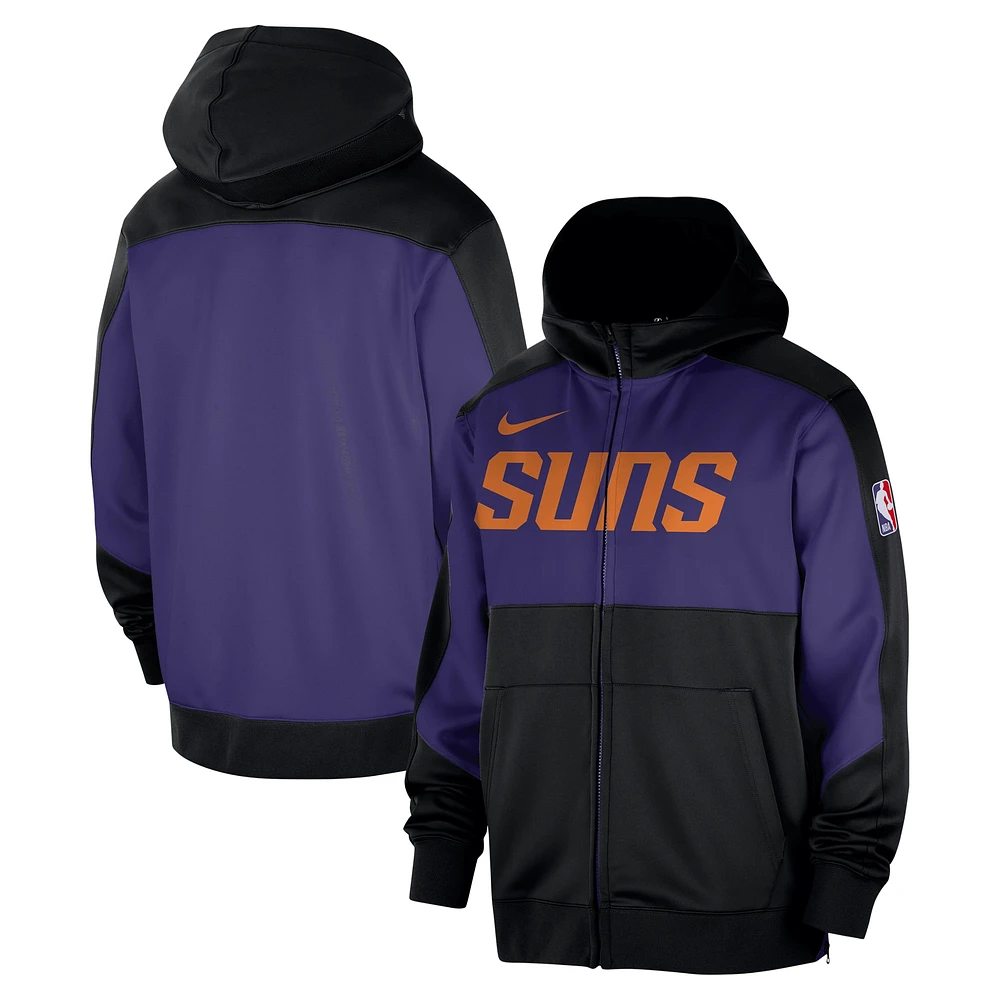 Sweat à capuche entièrement zippé Nike Phoenix Suns Authentic On-Court Showtime Performance pour homme