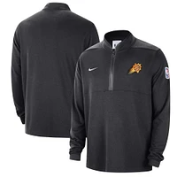 Veste à demi-zip Nike Phoenix Suns Authentic Performance pour homme, noire