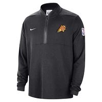 Veste à demi-zip Nike Phoenix Suns Authentic Performance pour homme, noire