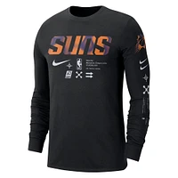 T-shirt à manches longues Nike Phoenix Suns Essential Air Traffic Control pour homme, noir