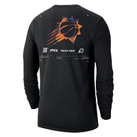 T-shirt à manches longues Nike Phoenix Suns Essential Air Traffic Control pour homme, noir